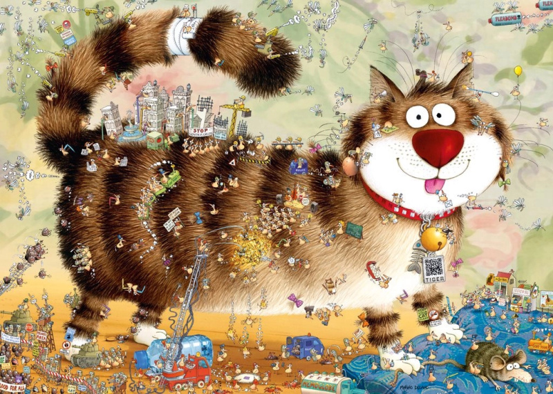 Puzzle Na kočce 1000 dílků