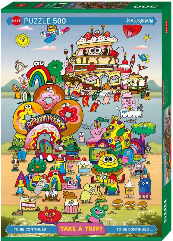 Puzzle Na výletě Jon Burgerman 500 dílků