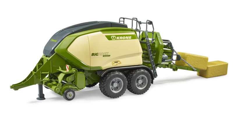 Bruder 2033 Krone Big Pack 1290 HDP VC se 2 hranatými balíky sena