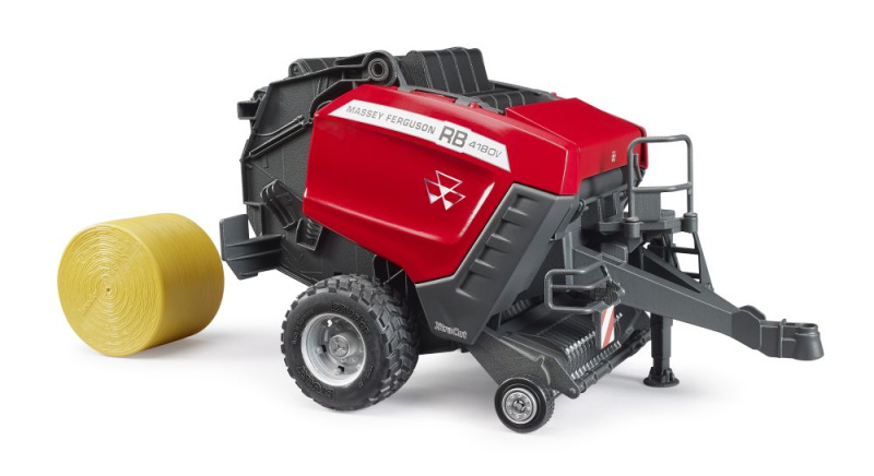 Bruder 2039 Lis na kulaté balíky Massey Ferguson RB 4180V