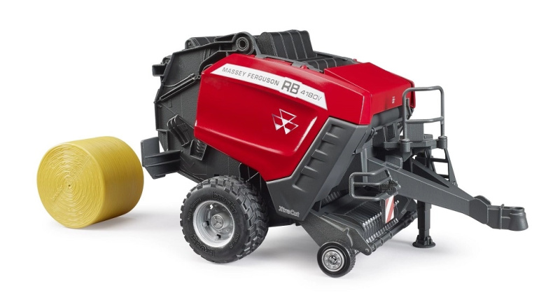 Bruder 2039 Lis na kulaté balíky Massey Ferguson RB 4180V