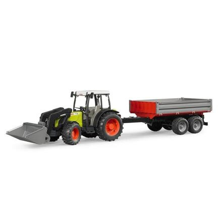 Bruder Traktor CLAAS Nectis 267F s nakladačem a přívěsem