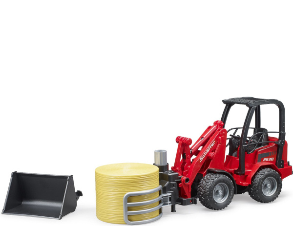 Bruder Čelní nakladač Schäffer s kleštěmi pro manipulaci s balíky