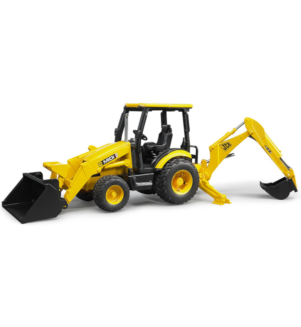 Bruder Traktor JCB MIDI čelní nakladač s bagrem