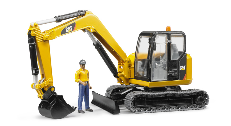 Bruder Minibagr CAT s figurkou