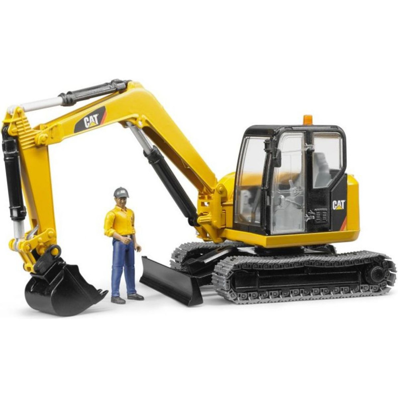 Bruder Minibagr CAT s figurkou
