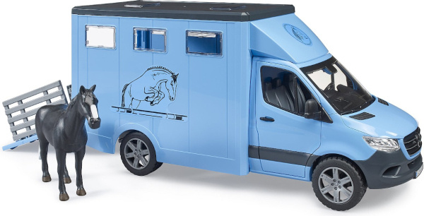 Bruder Vůz pro přepravu zvířat MB Sprinter s figurkou koně