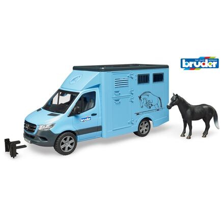 Bruder Vůz pro přepravu zvířat MB Sprinter s figurkou koně