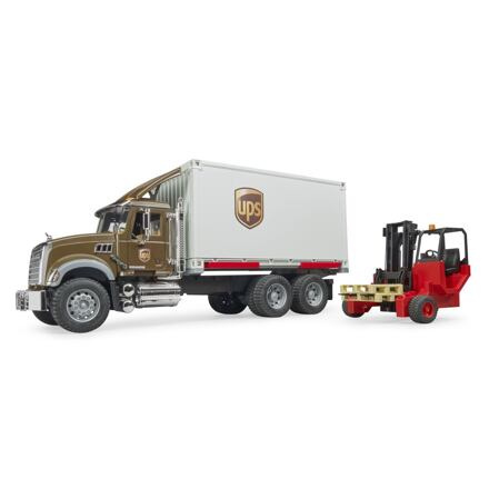Bruder Nákladní auto Mack UPS s vysokozdvižným vozíkem