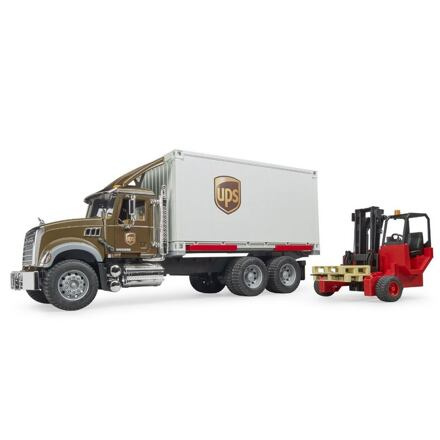 Bruder Nákladní auto Mack UPS s vysokozdvižným vozíkem