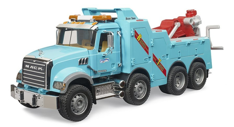 Bruder 2831 Nákladní auto Mack vyprošťovací a odtahový vůz