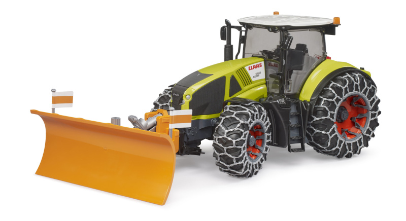 Bruder Traktor Class Axion 950 se sněhovou frézou