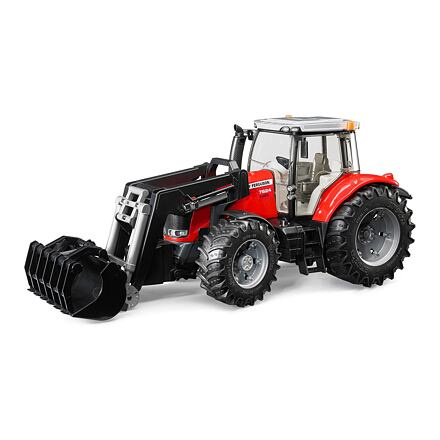 Bruder Traktor MASSEY FERGUSON 7624 s čelním nakladačem