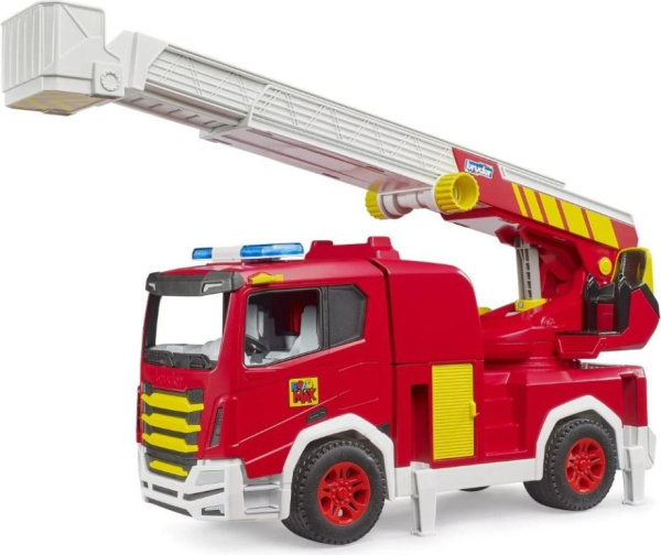 Bruder 3472 Hasičský sbor ROADMAX s otočným žebříkem