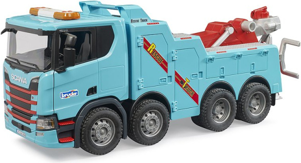Bruder 3553 Nákladní auto Scania vyprošťovací a odtahový vůz