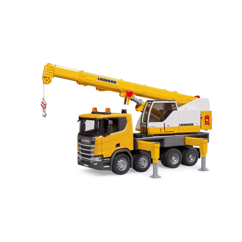 Bruder Nákladní auto Scania s jeřábem Liebherr