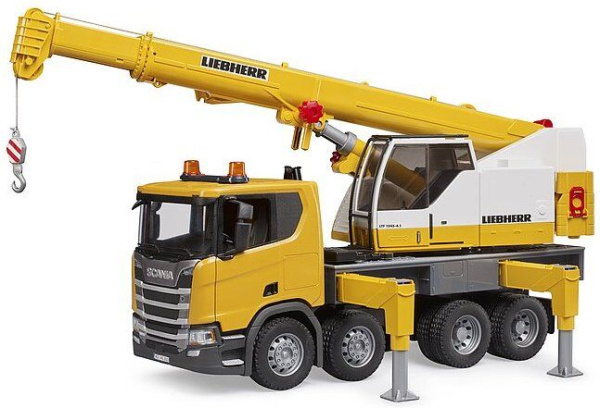 Bruder Nákladní auto Scania s jeřábem Liebherr
