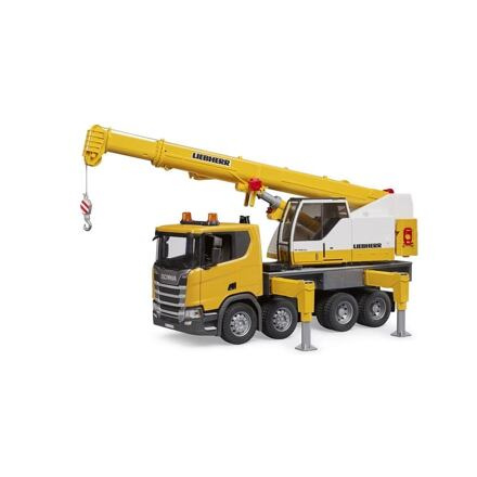 Bruder Nákladní auto Scania s jeřábem Liebherr