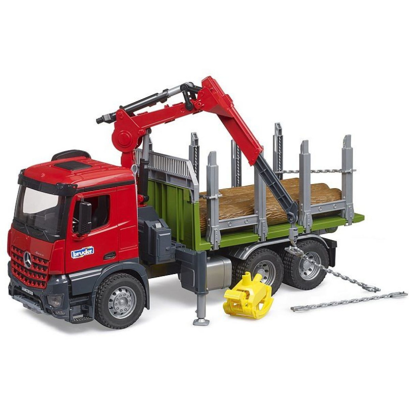 Bruder Přepravník na dřevo s hydraulickou rukou MB Arocs