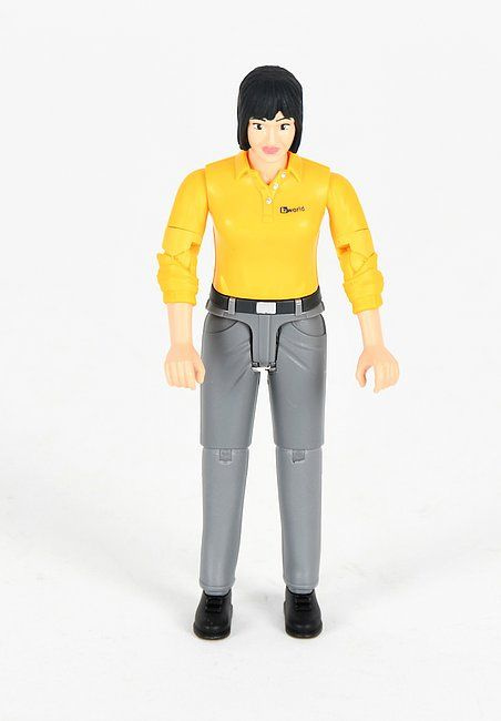 í Nábytek Další (4) Zde se nacházíte:Heureka.cz » Dětské zboží » Hračky » Figurky a zvířátka » Bruder 46180 BWORLD Žena žluté triko šedé kalhoty Bruder 46180 BWORLD Žena žluté triko šedé kalhoty Gale