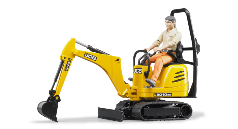 Bruder BWORLD Mikrobagr JCB s figurkou