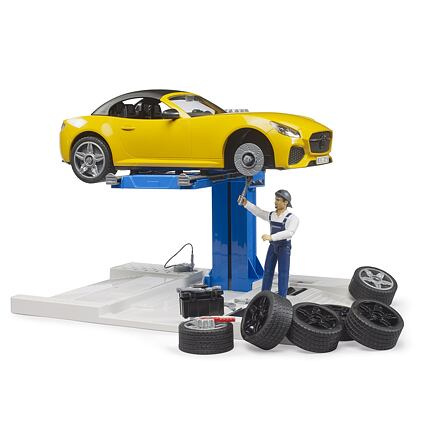 Bruder 62112 Bworld Servisní centrum + Roadster