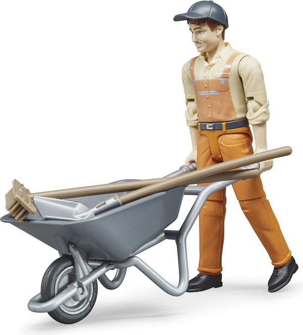 Bruder BWORLD Set komunal s figurkou