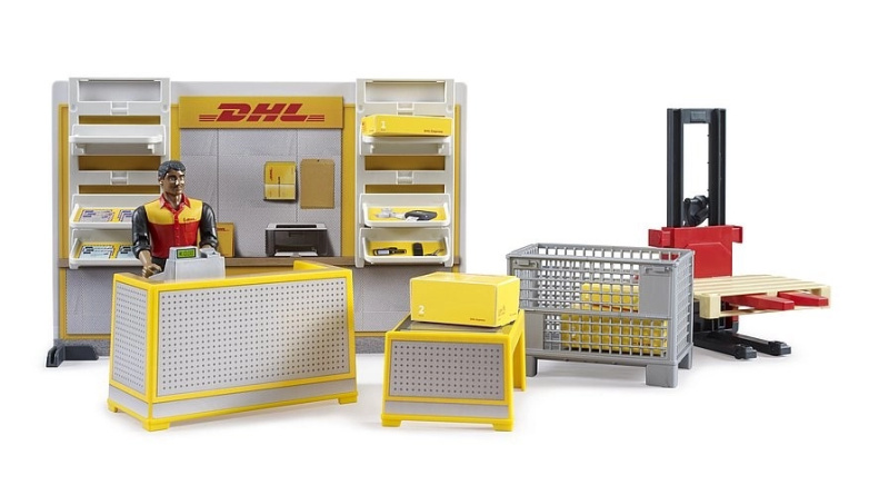 Bruder BWORLD Zásilkovna DHL s příslušenstvím