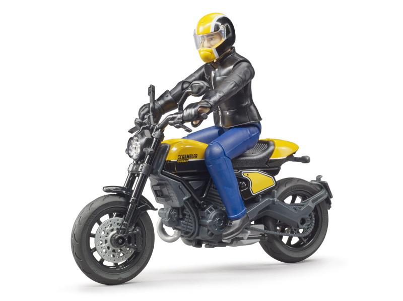 Bruder BWORLD policejní motocykl Ducati Scrambler s jezdcem