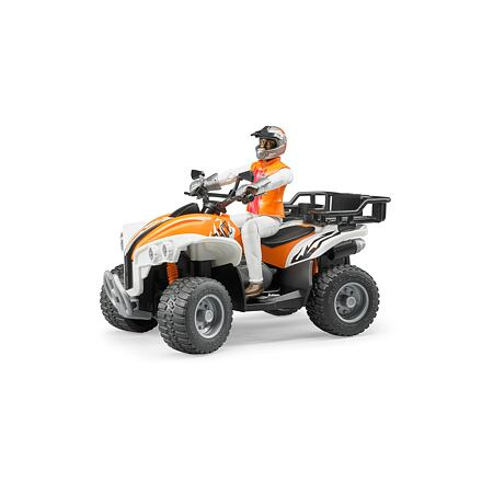Bruder 63000 muž řidič a čtyřkolka QUAD