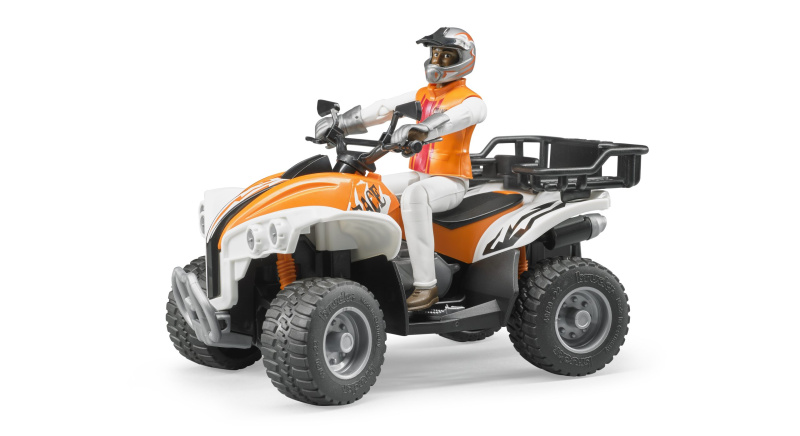 Bruder 63000 muž řidič a čtyřkolka QUAD