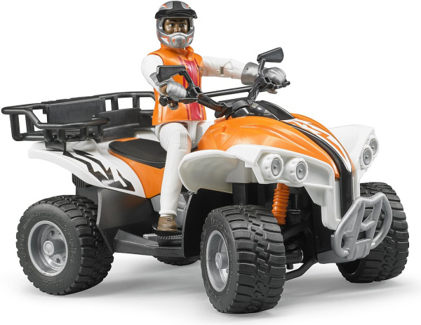 Bruder 63000 muž řidič a čtyřkolka QUAD
