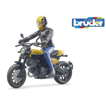 Bruder 63053 Scrambler Ducati Full Throttle s řidičem