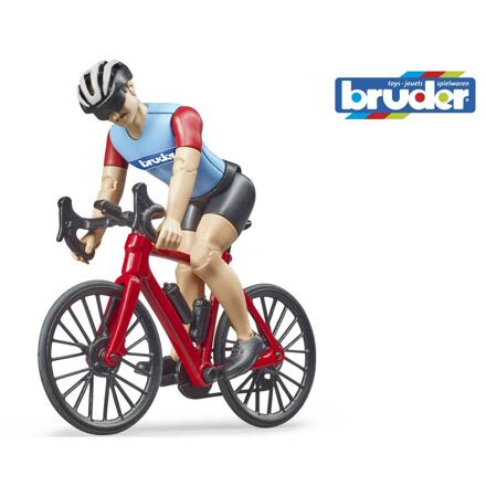Bruder Silniční kolo s figurkou cyklisty