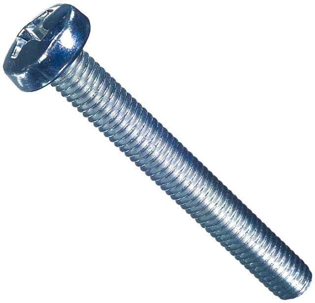 Dresselhaus Šrouby s válcovou zaoblenou hlavou křížové DIN 7985, pozink, různé rozměry, sady 100-25 ks Velikost: M4x12 mm