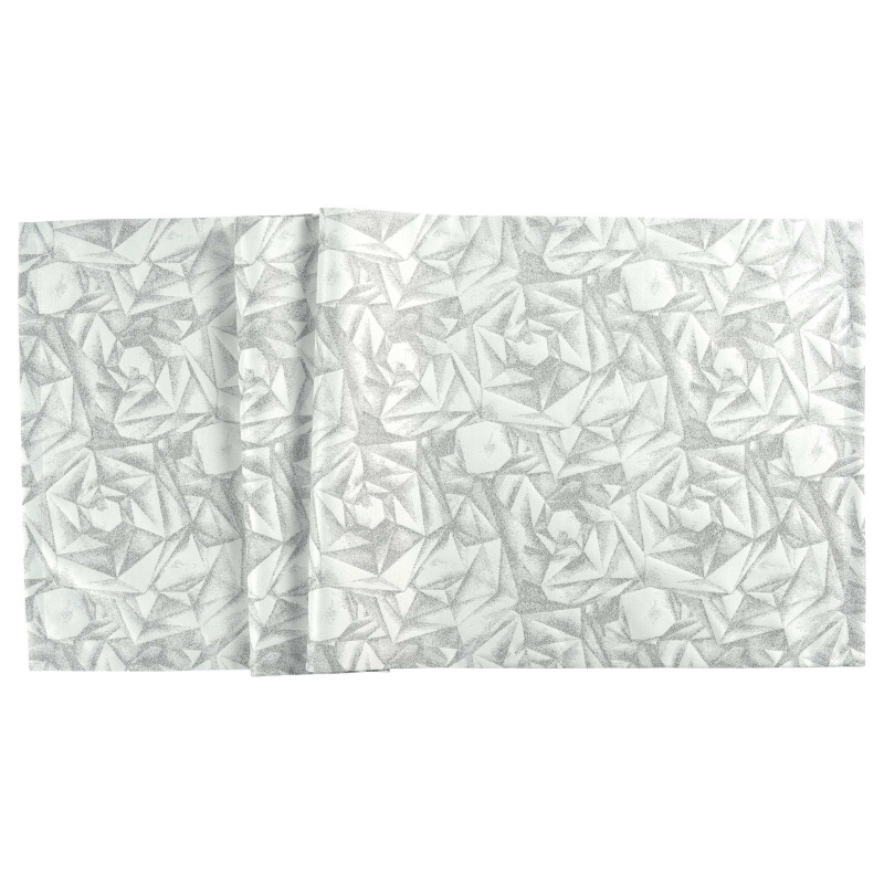 Sander Žakárový běhoun na stůl Diamanti, 40 x 100 cm, platin/silver 885068-21