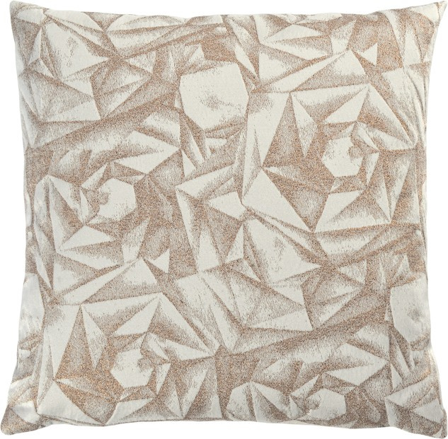 Sander Žakárový povlak na polštář Diamanti, 50 x 50 cm, ecru/copper 885088-33