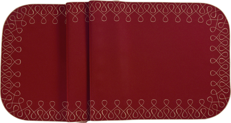 Sander Běhoun na stůl Curly, 50 x 150 cm, burgundy 826869-26
