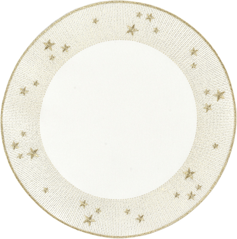 Sander Kulaté prostírání Starlight, 36 cm, ecru 826945-29