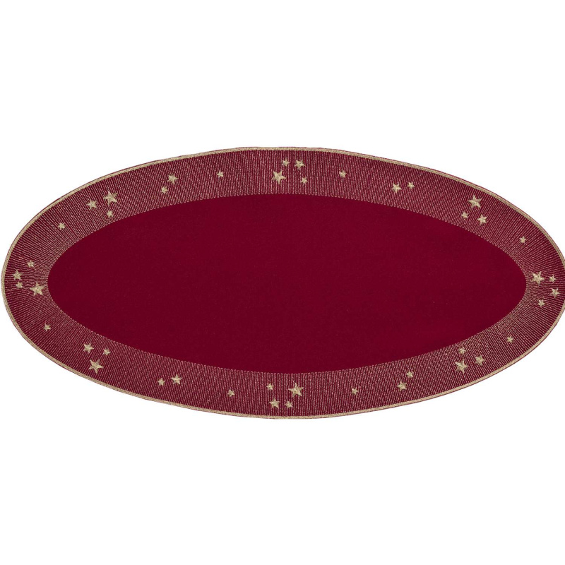 Sander Oválné prostírání Starlight, 28 x 58 cm, burgundy 826953-26