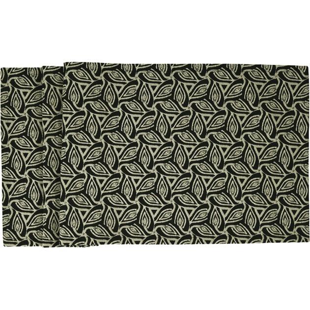 Sander Žakárový běhoun na stůl Lanika, 50 x 140 cm, black/beige 522169-39