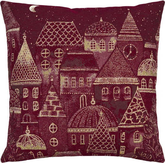 Sander Povlak na polštář Notte Santa, 45 × 45 cm, berry 846287-41