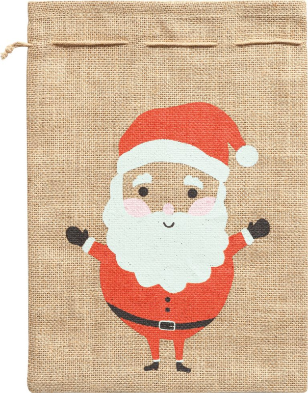 Vánoční jutový pytel - 25 × 35 cm