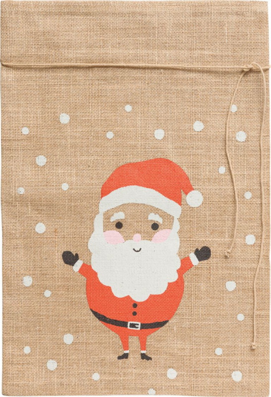 Vánoční jutový pytel - 35 × 50 cm