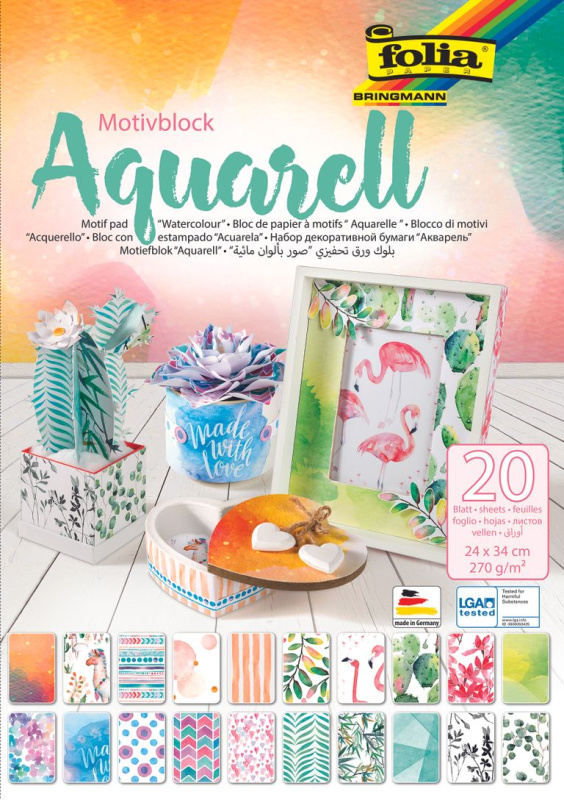 Papír KREATIV sada Aquarell Folia