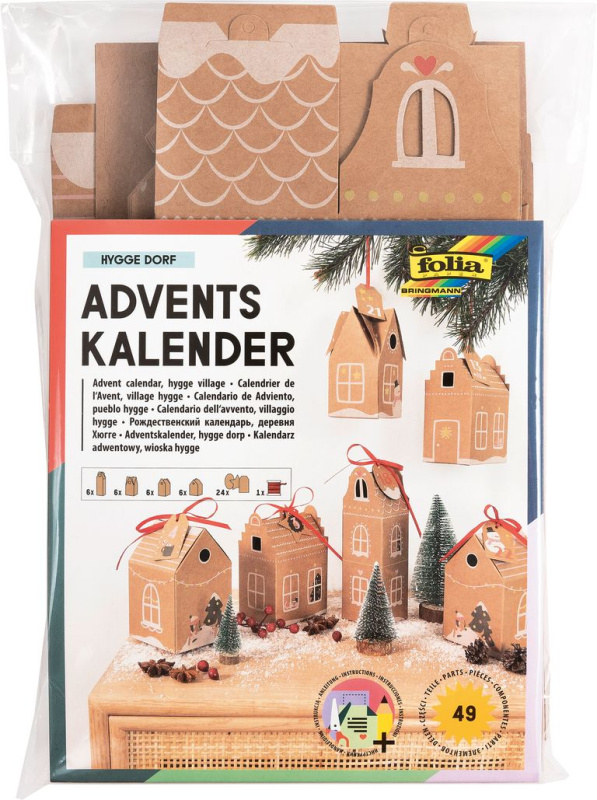 Adventní kalendář - set " DOMKY" - 49 dílů
