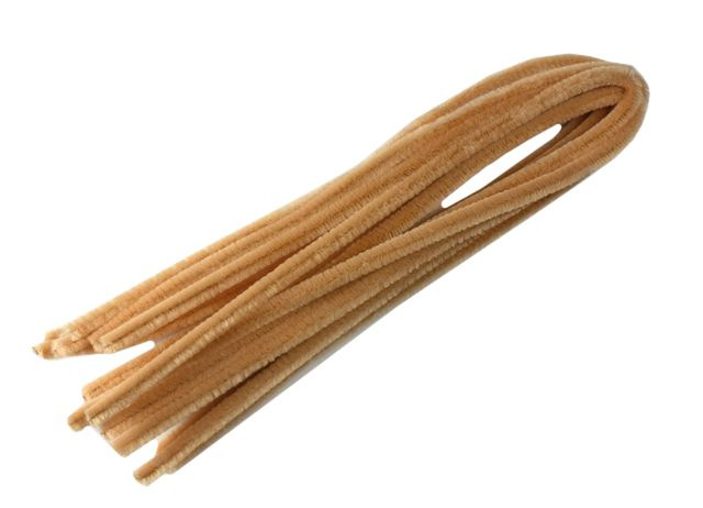 Modelovací drátky - průměr 8 mm, délka 50 cm, 10 ks - barva broskovová