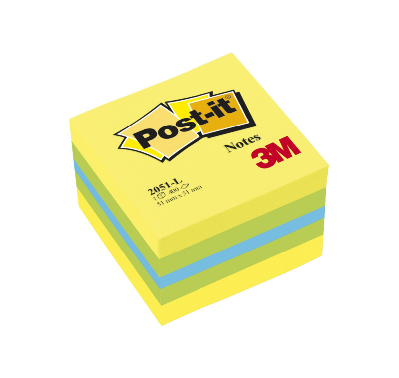 Post-it  Minibločky v kostce Post-it, lemon