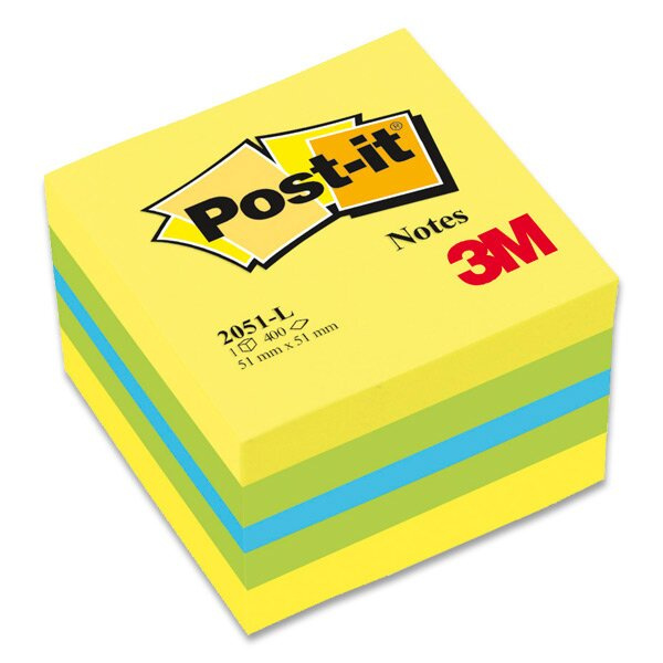 Post-it  Minibločky v kostce Post-it, lemon