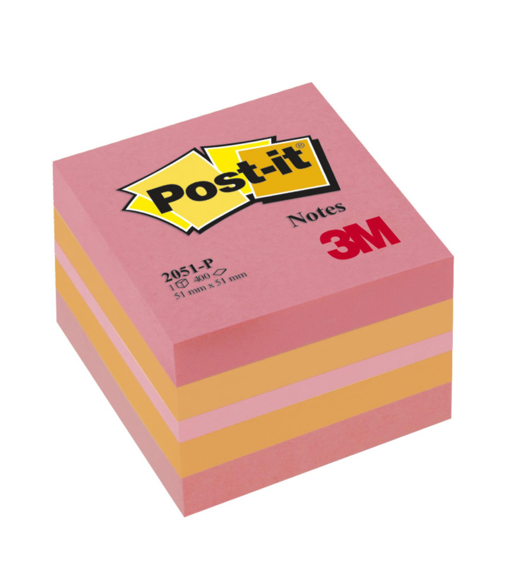 Post-it  Minibločky v kostce Post-it, pink